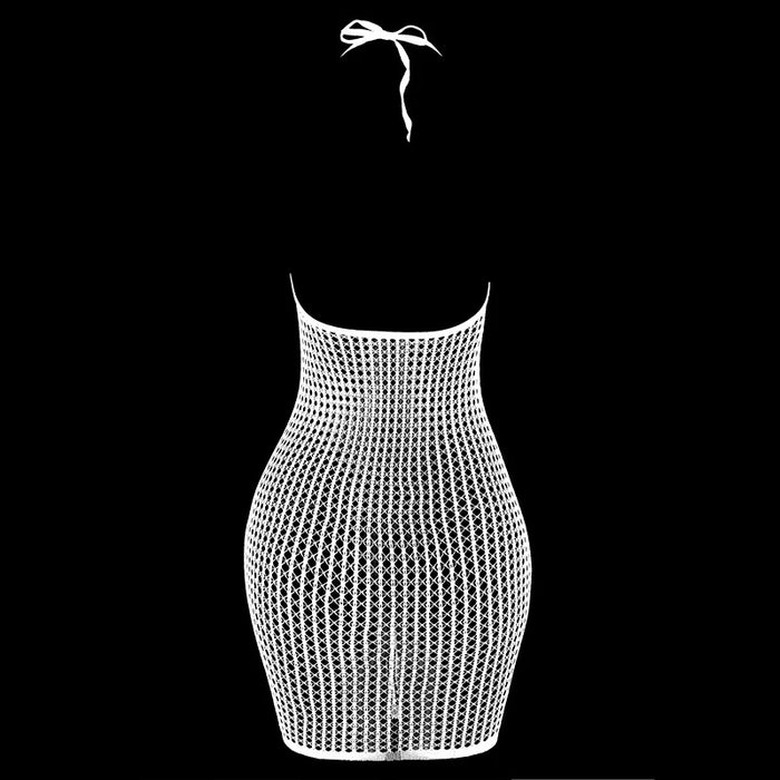 1PC Women Sexy Fishnet Cover Up Without Bikini Hollow Out See Through Bodycon Dress Beachwear Summer Women's Swimwear DS140