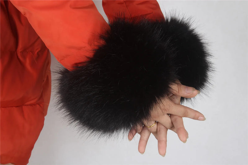 Imitation Raccoon Fox Hair Fluffy Hand Rings Fluffy Wrist Guards Women's Cuffs Imitation Rabbit Fur Bracelets Cuffs Wrist Covers