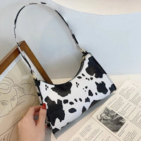 Summer New Shoulder Bags for Women High Quality Zebra Underarm Handbags PU Leather Leopard Armpit Purse Bag