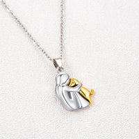 Fashion Women and Dog Necklace Cute Little Girl Puppy Pendants Necklaces Animal Pet Jewelry