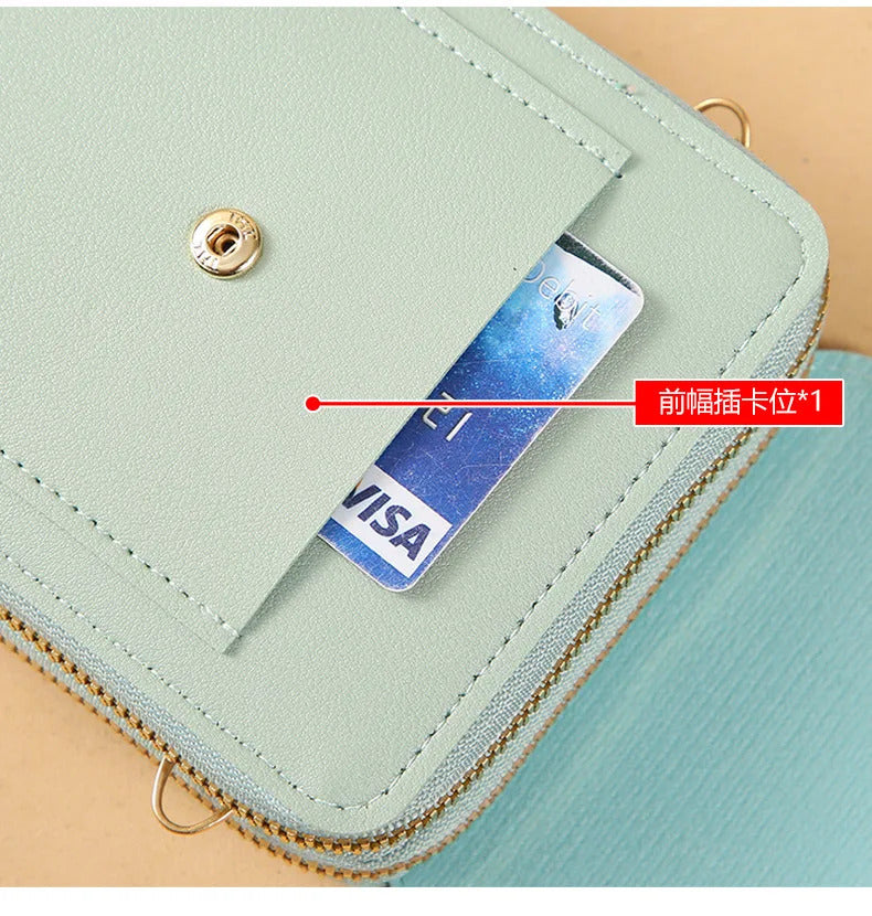 Buylor Women's Handbag Touch Screen Cell Phone Purse Shoulder Bag Female Cheap Small Wallet Soft Leather Crossbody сумка женская