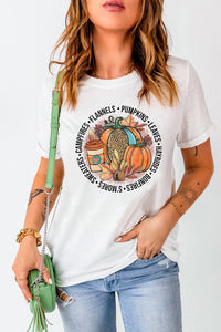 White Pumpkin Spice Season Graphic Tee