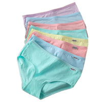 7Pcs For Woman Cotton Underpants Sexy Soft Breathable Briefs Female Panties Girls Cute Solid Color Underwear Women Panties Hot