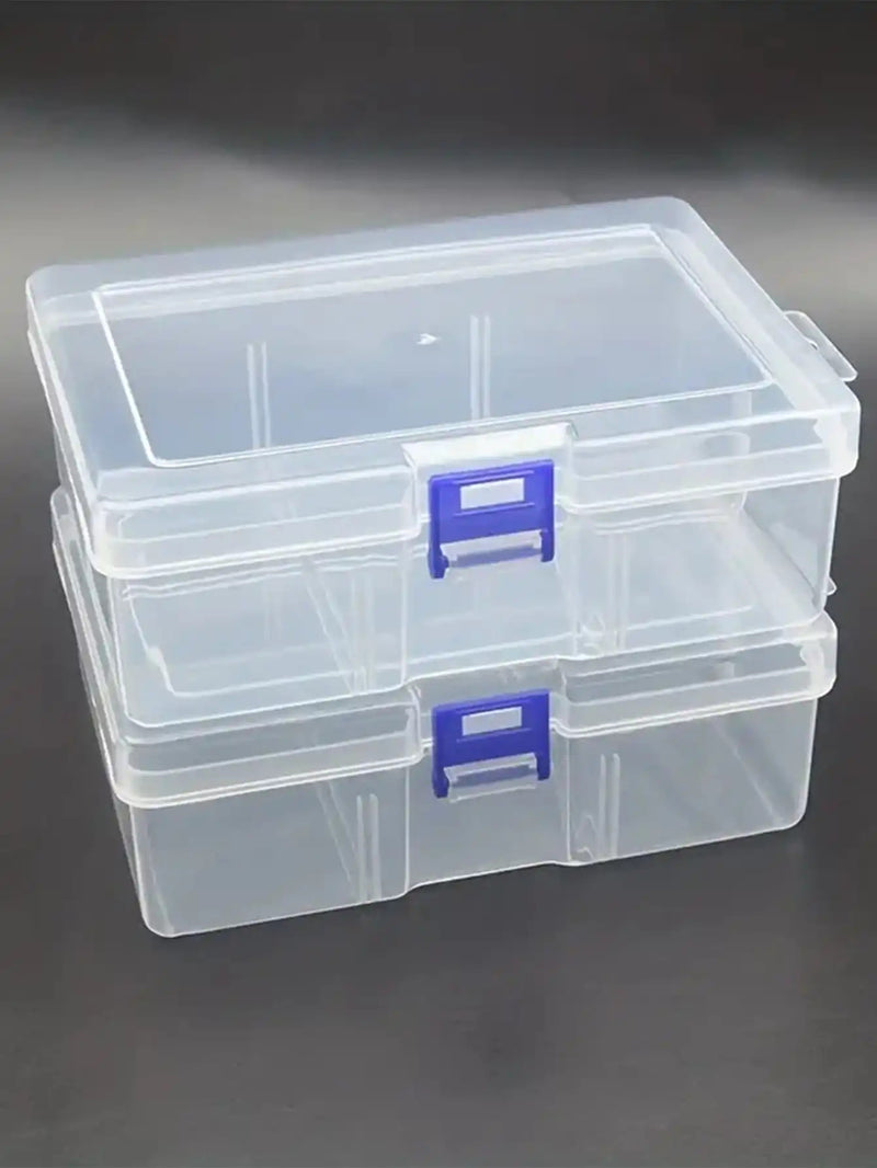 Transparent Plastic Storage Boxes For Jewelry Hardware Accessories Small Items DIY Crafts Cosmetics