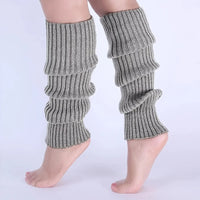 5/1Classic Knit Leg Warmers Rib-Knit Knee-High Leg Warmer Socks Women's Stockings Knitted knee high socks for comfort