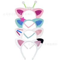 Gabby Dollhouse Headband Lovely Kitten Cat Ears Plush Hair Hoop Cosplay Anime Character Hairband Girl Halloween Christmas Gift