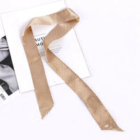 New Print Flower Small Scarf for Women Handle Bag Ribbons Brand Fashion Head Scarf Small Long Skinny Scarves Wholesale Headbands