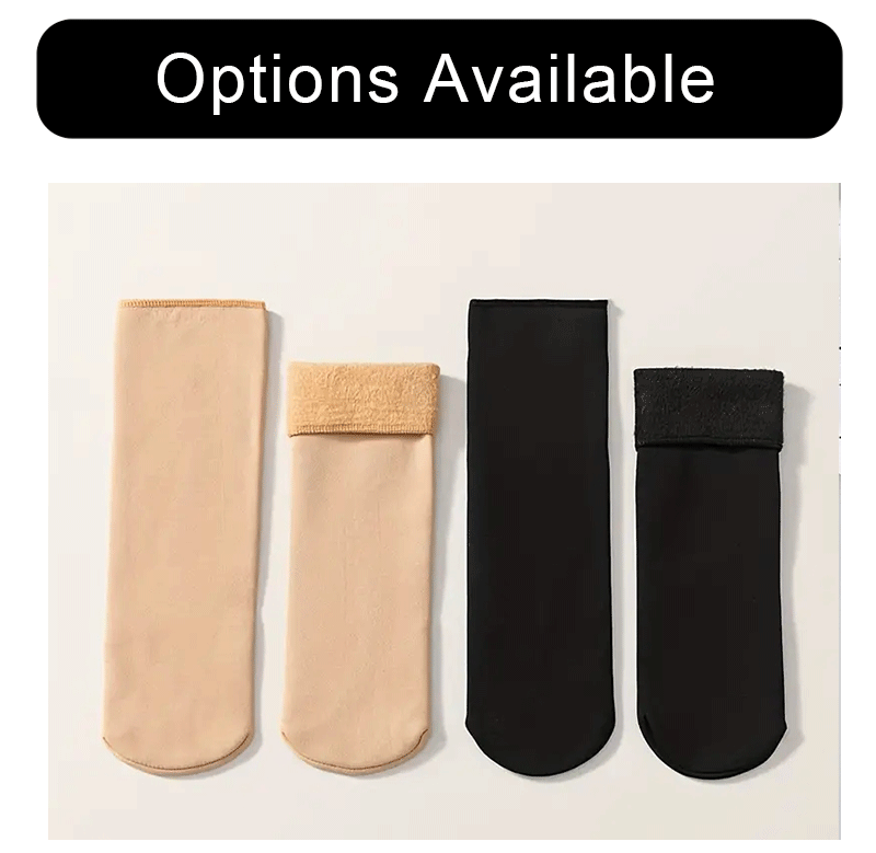 1 Pairs Women's Winter Thick Insulation Short Cashmere Socks Nylon Snow Velvet Boot Solid Color High-quality Women's Floor Socks