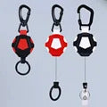 1/2/4/8pcs Extendable Retractable Holders Keychain Badge Reels Heavy Duty Clip With Carabiner Key Chain For Men Outdoor Bags