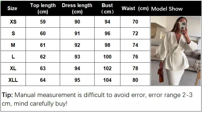 Elegant Puff Sleeve Slim Fit High Waist Women Coat Skirt Sets Fashion V Neck Solid Button Lady 2 Piece Set 2024 Chic Street Wear