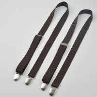 4  clips black no cross suspenders for women adult 2.5cm  pants with adjustable suspender Adjustable Elastic Trouser grey