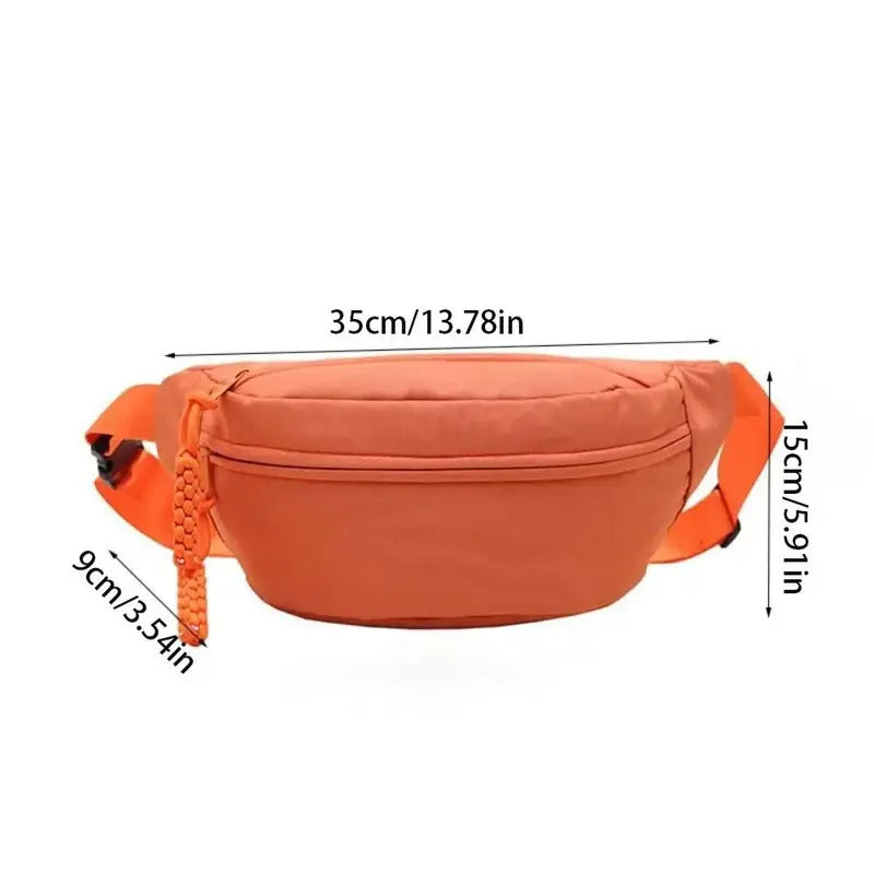 Half Moon Waist Bags Waterproof Oxford Cloth Running Belt Bags Large Capacity New Fashion Women's Chest Bag Crossbody Bag