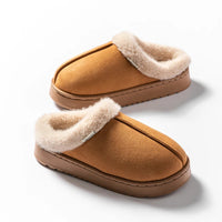 Fashion Women Fluffy Slippers for Autumn and Winter Indoor EVA Thick Sole Anti-Slip and Warm Unisex Slippers for Winter