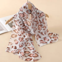 2024 New Print Chiffon Scarf Shawl Women Sunscreen Silk Scarf Turban Long Wrap Beach Travel Outdoor Accessories Trendy Headband