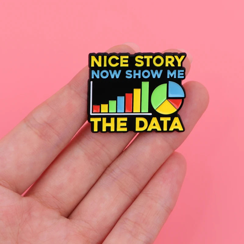 Data Scientist Enamel Pins Cartoon Women's Brooches Men Lapel Pins Badge on Backpack Costume Accessories Funny Jewelry Gifts