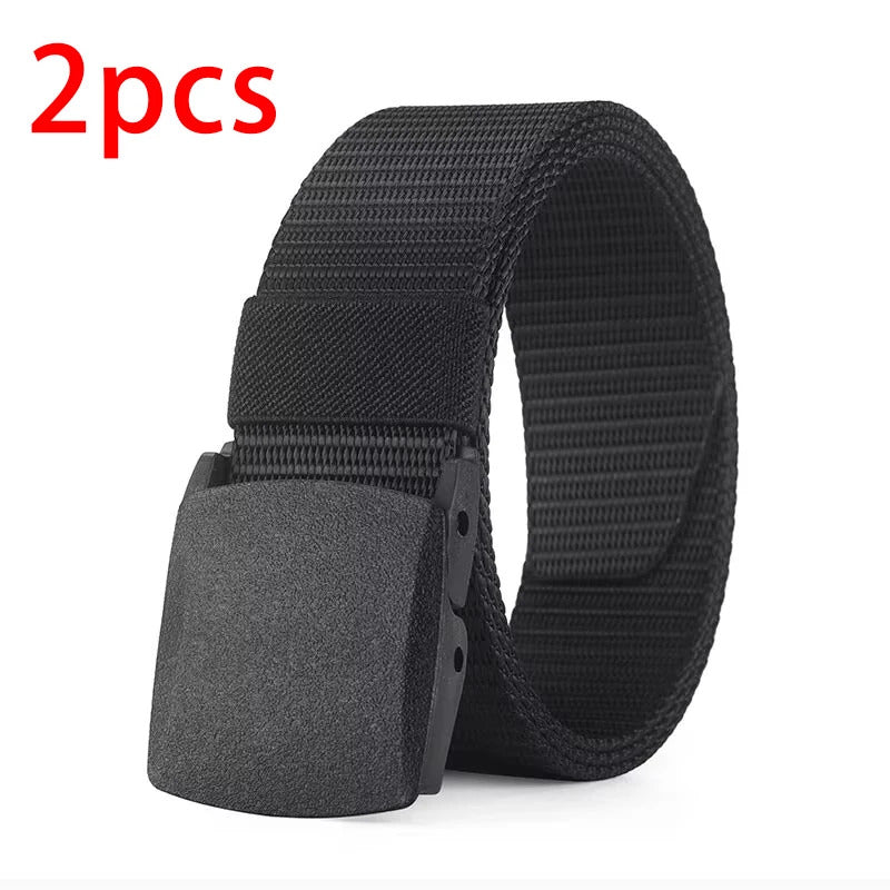 Men's Belt Outdoor Casual Canvas Belt Metal Free Training Nylon Tactical Belt With Pants Jeans Belt Sports Belts For Men Women