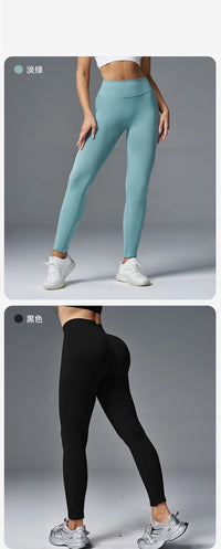 Peach Hip Tight High Waist Yoga Pants Hip Lifting Running Fitness Seamless Leggings Thick Sports Cycling Pants Quick Drying