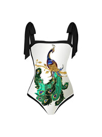 2023 Printed One Piece Swimsuit Women & Beach Skirt 2 Pieces Swimwear Female Sexy Bathers Bathing Swimming Swim Suit Beachwear