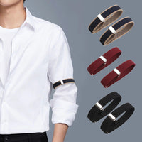 1 Pair Elastic Adjustable Armband Anti-Slip Shirt Sleeve Holders Arm Band Sleeve Bracelet Anti-Slip Shirt Sleeve Holders