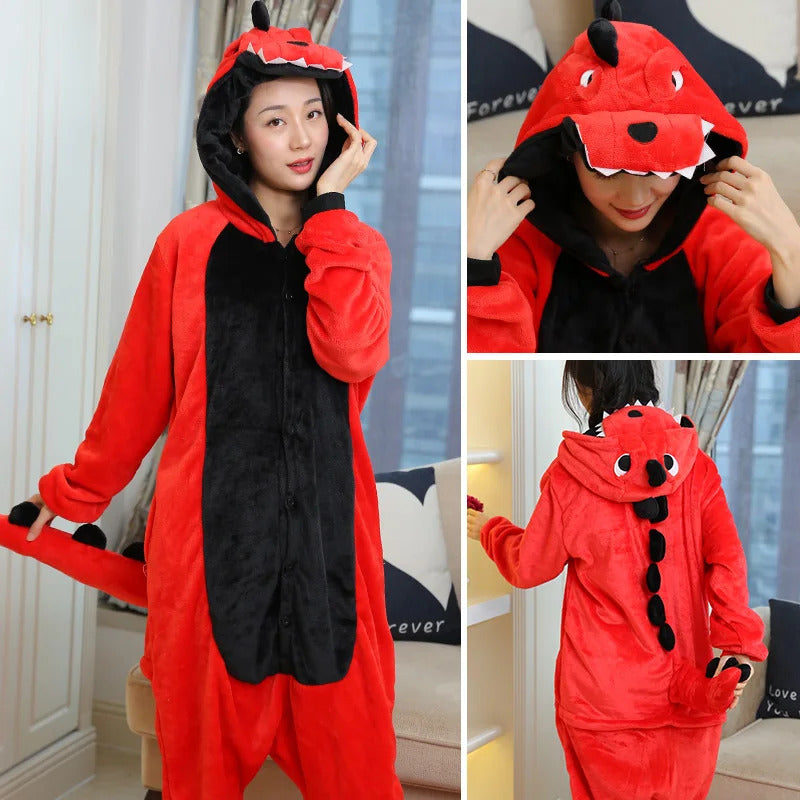 Kigurumi Totoro Panda Cartoon Onesies Kids Children Animal Pajamas Jumpsuits Women Men Sleepwear Onepiece Anime Cosplay Costumes