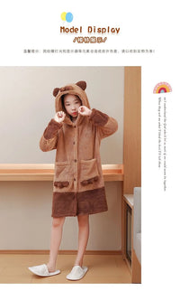 Kids Capybara Cosplay Costume Robes Soft Kigurumi Unicorn Anime Nightgown Halloween Cartoon Pajamas Winter Boys Girls Clothes