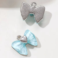 5pcs New Fashion Blue Moon Star Bow Heart Cloud Summer Cute Enamel Pendants Exquisite Pretty Style For Making Handmade DIY