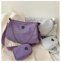 New Simple Small Crossbody Female Armpit Bags Solid Color Shoulder Bags Casual Bags Slanting Women's Bags Mother's Bags