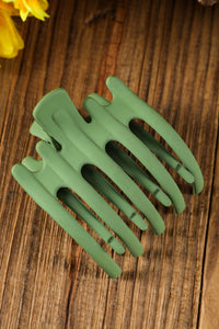 Blackish Green 5 Teeth Frosted Hair Claw Clip