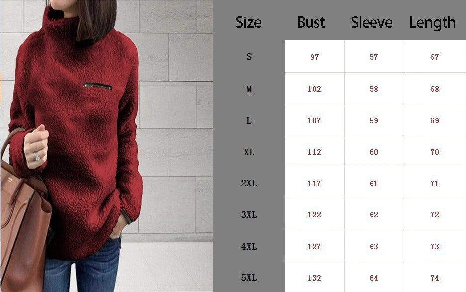 Winter Super Soft and Comfortable Solid Color Turtleneck Pullover Women's Sweater Fashion Zipper Sexy Top Ladies Hipster Clothes