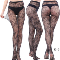 Women Sexy Fishnet Tights Jacquard Weave Seamless Pantyhose Yarns Garter Grid Fish Net Stockings Black Spider Gothic Lace Tights