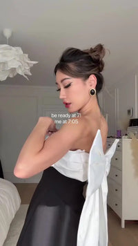 Sexy Backless Big Bow Mini Dress Women Elegant Off Shoulder Sleeveless Party Dresses 2024 Fashion Strapless Christmas Robe Lady