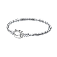 Original 925 Silver Plated Moments Bracelets Mickey Spider Hello Kitty Clasp Bead Charm Bracelet For Women DIY Jewelry