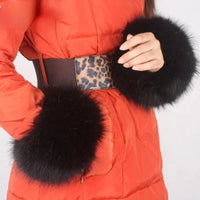 Imitation Raccoon Fox Hair Fluffy Hand Rings Fluffy Wrist Guards Women's Cuffs Imitation Rabbit Fur Bracelets Cuffs Wrist Covers