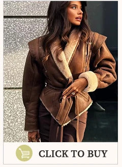 Elegant Burgundy Waist Up Flip Pockets Woolen Overcoats Women Chic Single Breasted Lapel Cropped Jackets 2024 Lady Commute Coats