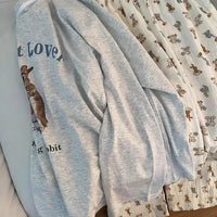 Spring and Autumn New Ladies Ins Style Pajamas Homewear Set Girls Students Korean Sweet Pajamas Loose Pajamas Homewear Set