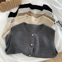 Autumn New Women Cardigan Korean Elegant Knitted Sleeveless Female Casual Sweater Tanks Fashion New Slim Ladies Casual Tops