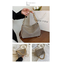 2024 New Bags Popular Korean Version Handbags Fashion Trend Bright Diamond Messenger Niche