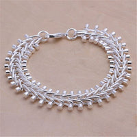 925 Sterling Silver Exquisite Solid Chain Bracelet Fashion Charm Women Men Solid Wedding Cute Simple Models Jewelry