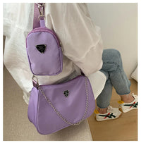 New Simple Small Crossbody Female Armpit Bags Solid Color Shoulder Bags Casual Bags Slanting Women's Bags Mother's Bags