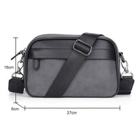 Women's Waist Bag Multi-pocket Street Fanny Pack PU Leather Chest Bag Fashion Wide Strap Crossbody Bag Retro Solid Shoulder Bags