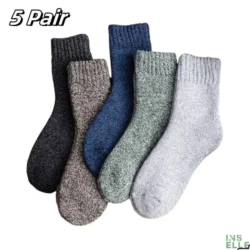 5 Pairs Women's Comfortable Patriotic Mid Calf Socks Cotton Blend, Breathable, Chic Knit Stripe/Star Pattern