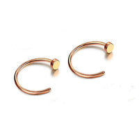 2/10pcs 20G Fake Nose Rings for Women Men,316L Stainless Steel Clip On Lip Rings Labret Ring Nose Piercing Jewelry