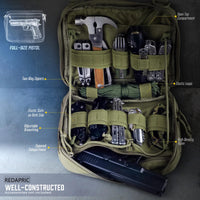 Tactical Admin Pouch of Double Layer Design, Molle EDC EMT Utility Pouches ,Sleeve Modular Tool Pouch Large Capacity