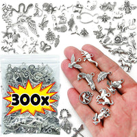 100/300pcs Tibetan Silver Mixed Pendant Animals Charms Beads for Jewelry Making Bracelet Earrings Necklace DIY Craft Art Charms