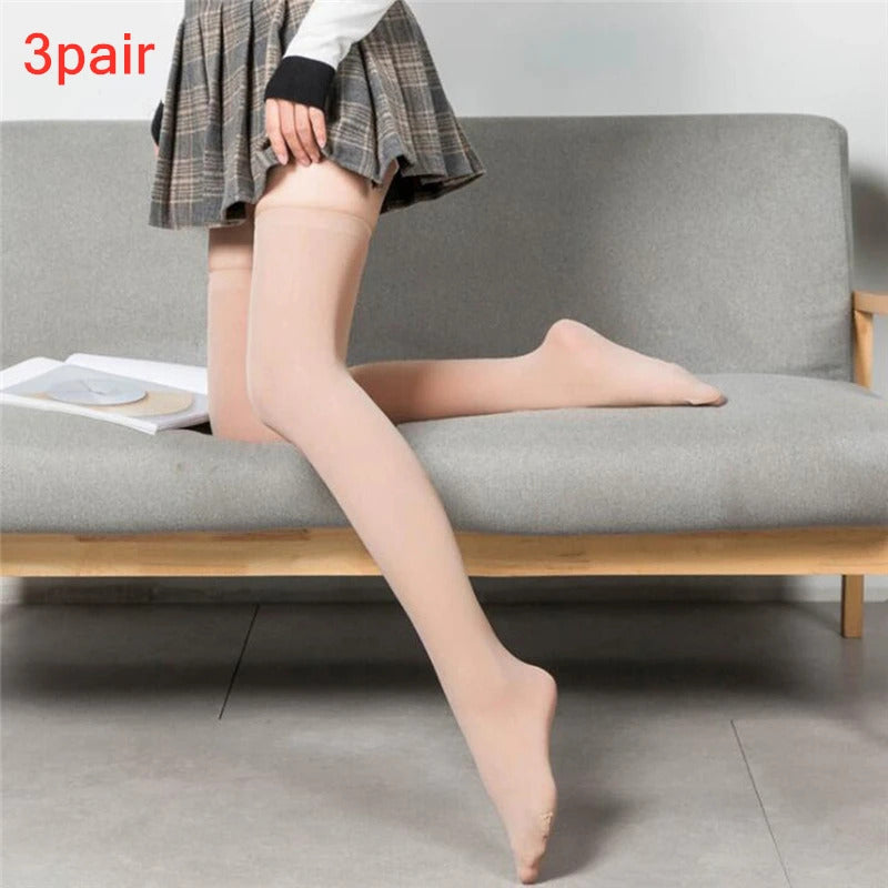 Black White Striped Long Socks Women Sexy Over Knee Thigh High Socks Over The Knee Stockings Ladies Girls Warm Long Tube Socks