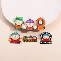 Cartoon Animated Character Enamel Pins Custom Cute Metal Brooches Lapel Badges Cartoon Funny Jewelry Gift for Kids Friends