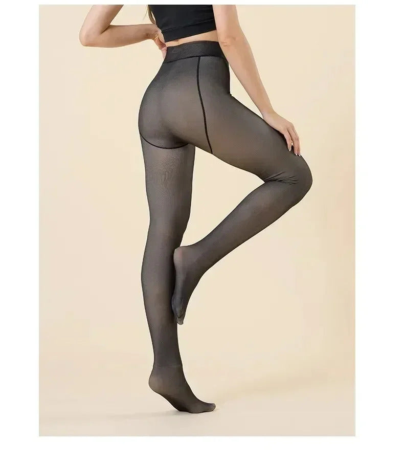 Thermal Pantyhose, Faux Translucent Tights for Women, Soft and Warm, Suitable for Cold Weather Sexy Pantyhose Stockings