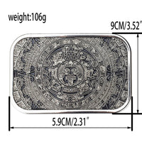 Aztec Calendar Men's Metal Belt Buckle Jeans Accessories High Quality