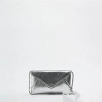 Women's Bag, Fashionable Single Shoulder Small Square Bag, Mini Chain Envelope, Crossbod Bag Women Silver Handbags