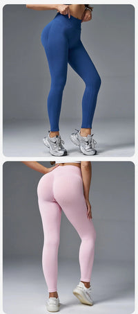 Peach Hip Tight High Waist Yoga Pants Hip Lifting Running Fitness Seamless Leggings Thick Sports Cycling Pants Quick Drying